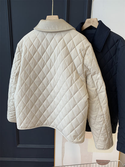 Collar Quilted Womens Jacket