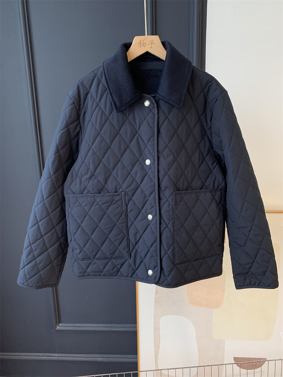 Collar Quilted Womens Jacket