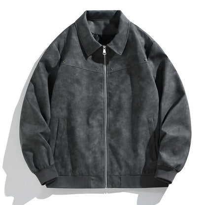 Collared PU jacket