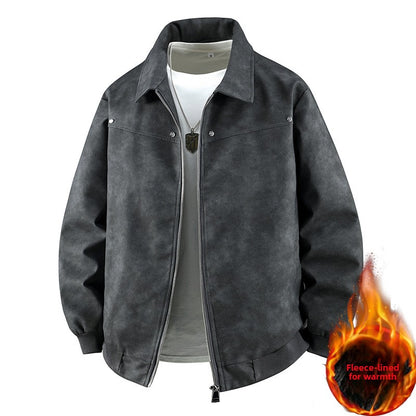 Collared PU jacket