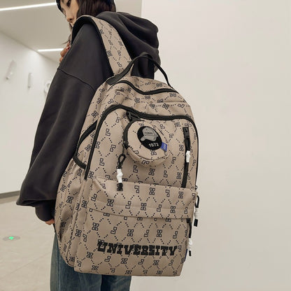 College Style Nylon Backpack