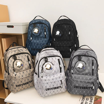 College Style Nylon Backpack