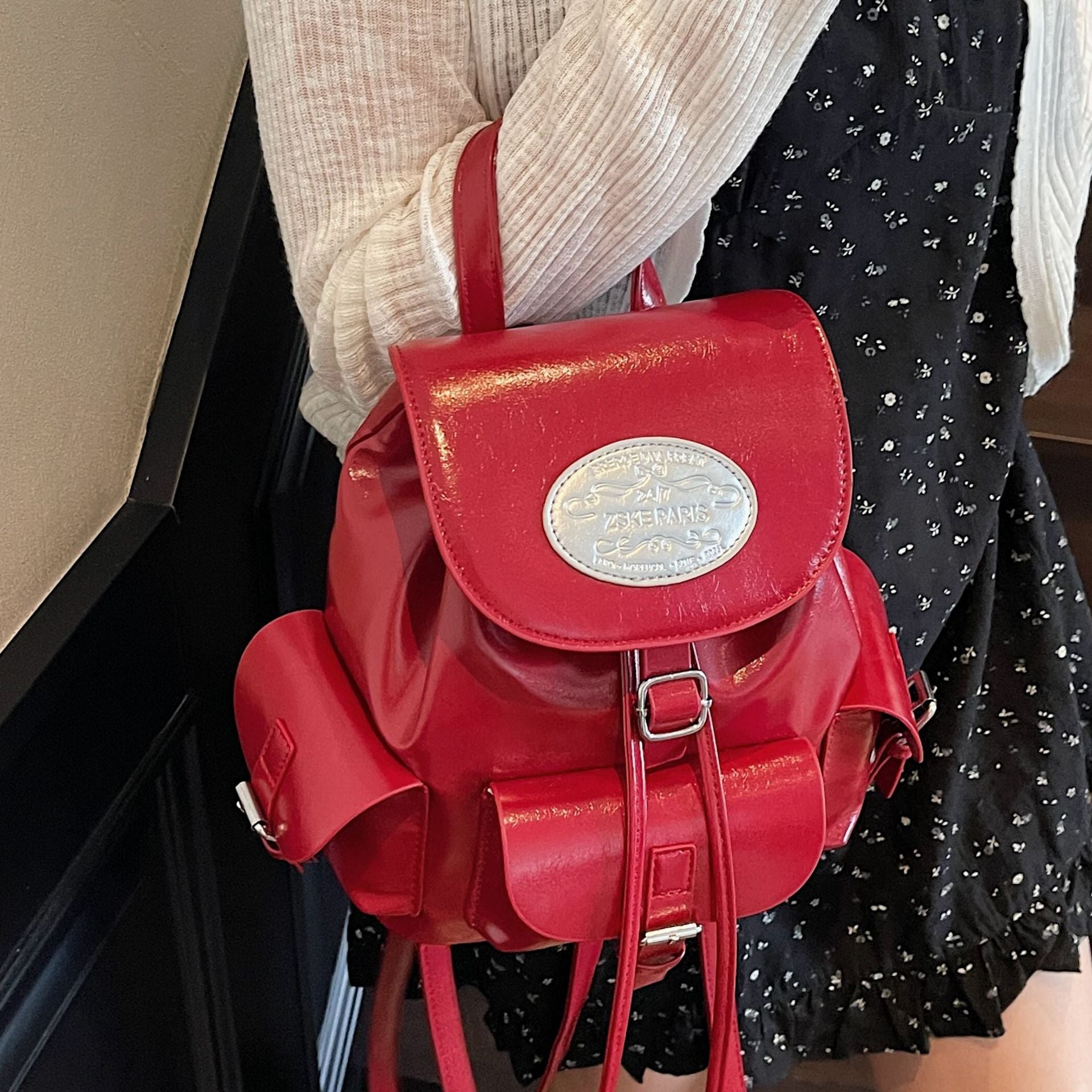 College Style PU Backpack
