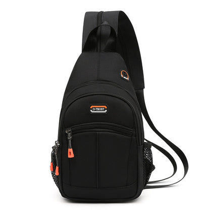 Color Block Chest Bag with Adjustable Strap