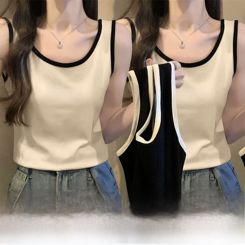 Color Block Sleeveless Camisole for Women