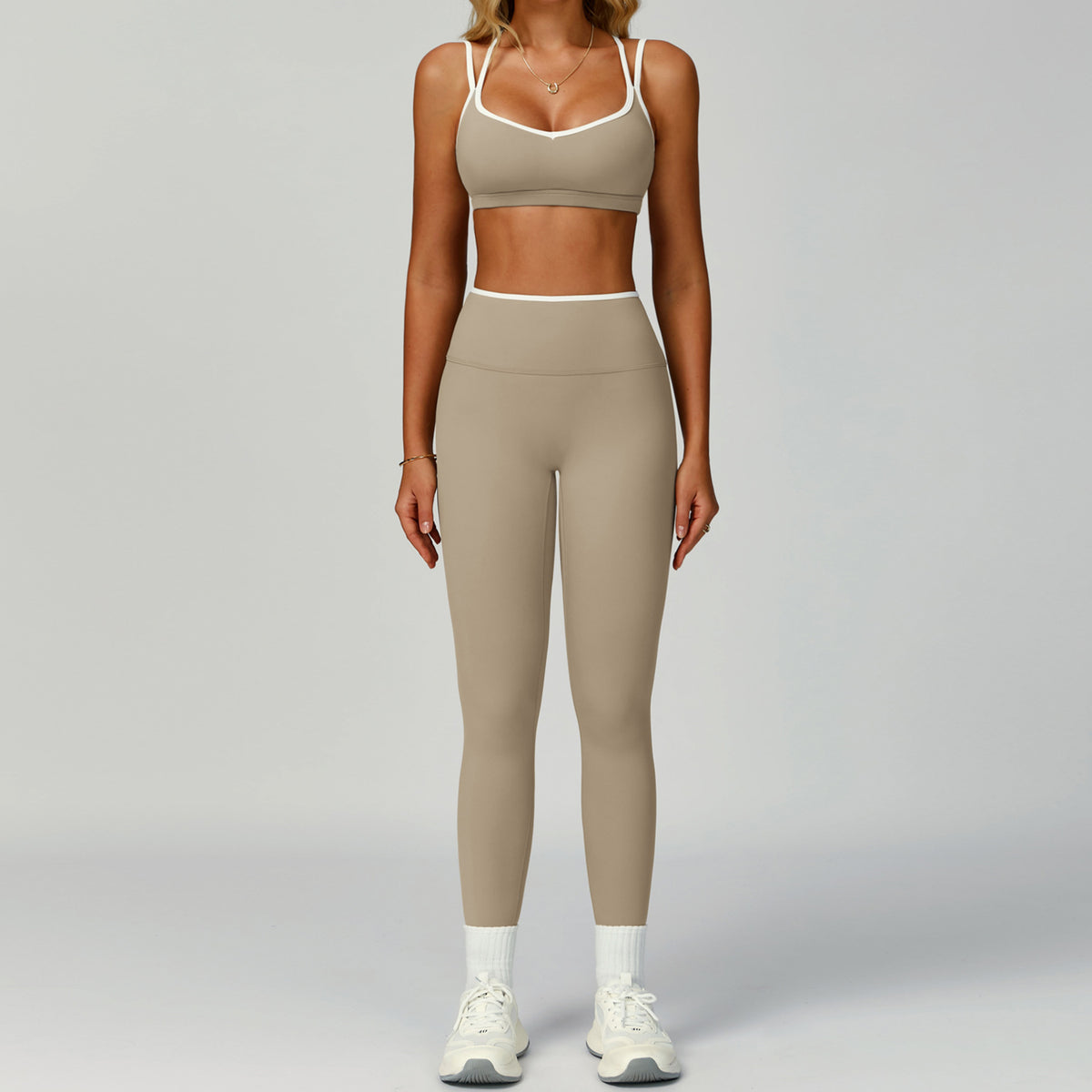 Color blocked edge sports yoga clothing