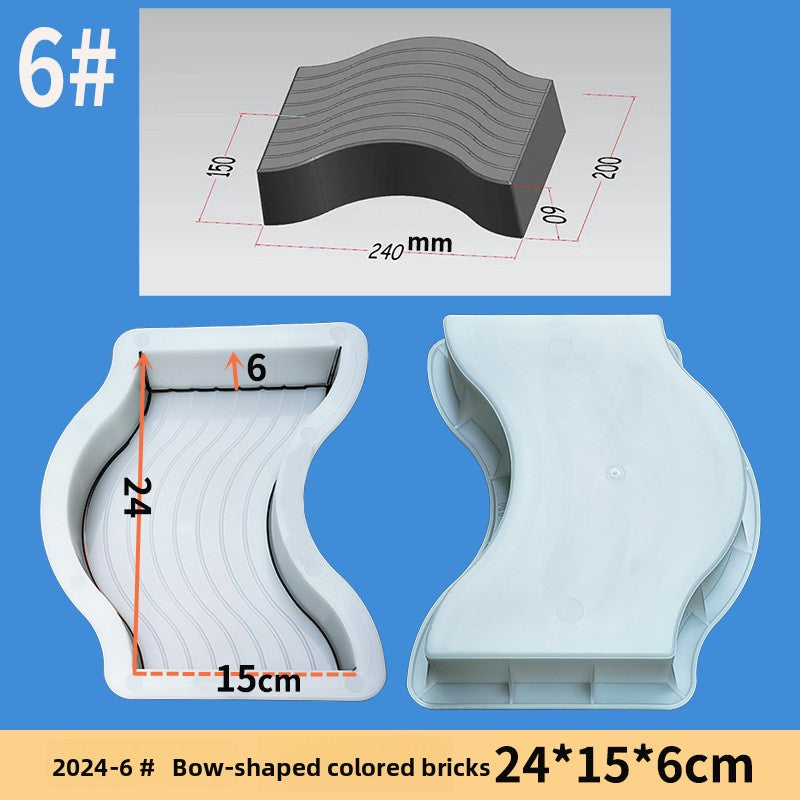 Color brick plastic mold