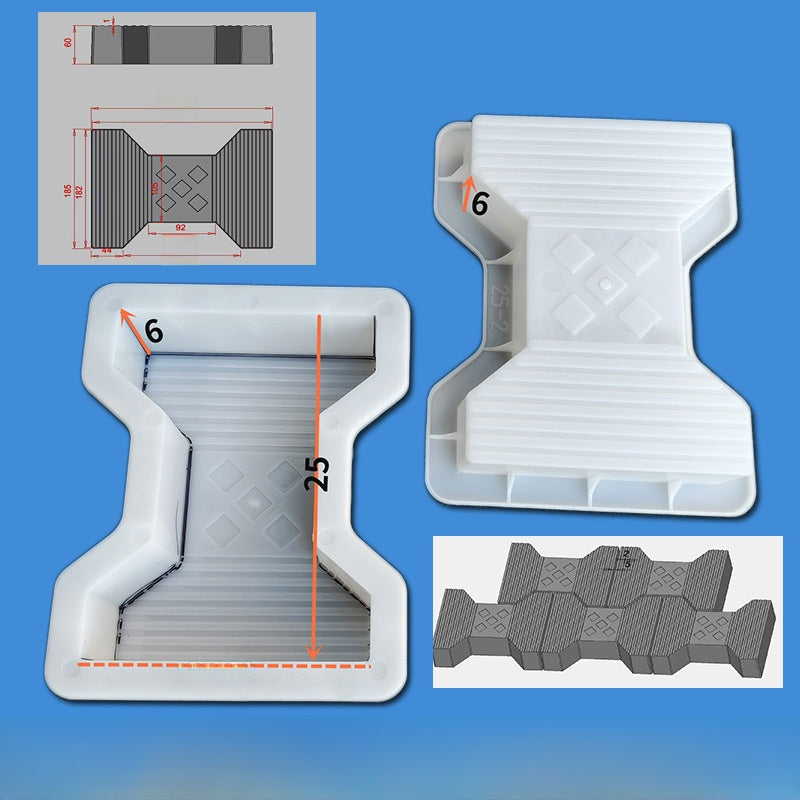 Color brick plastic mold