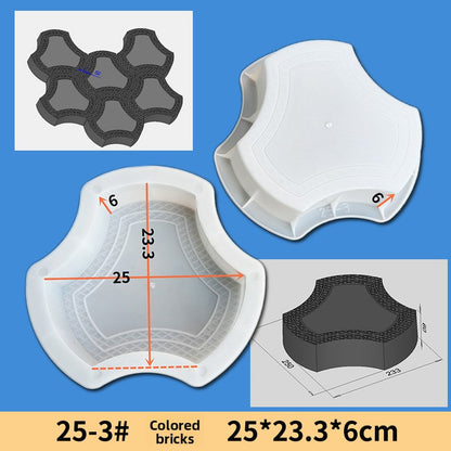 Color brick plastic mold