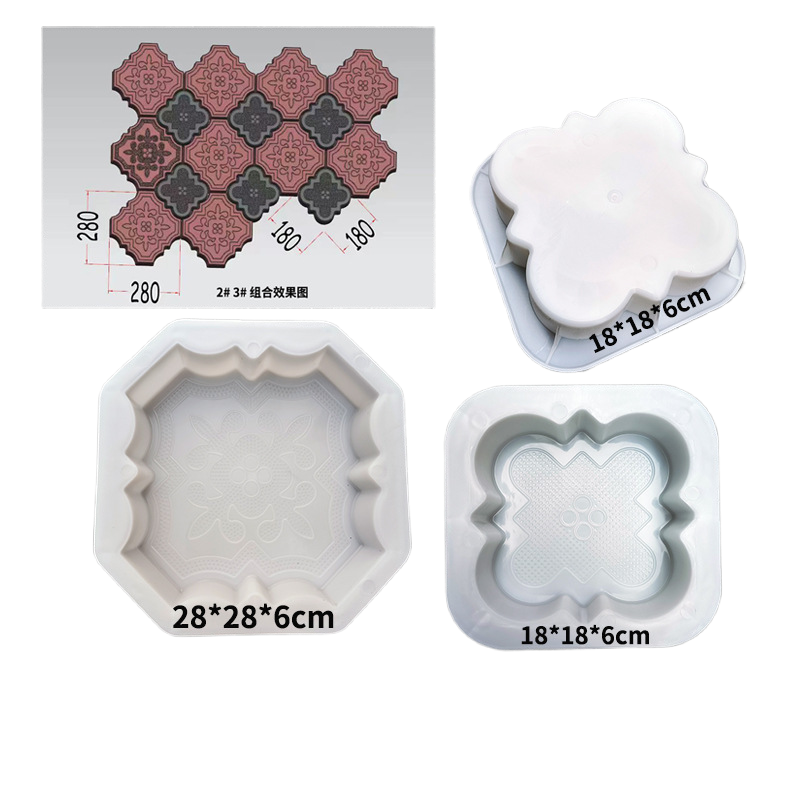 Color brick plastic mold