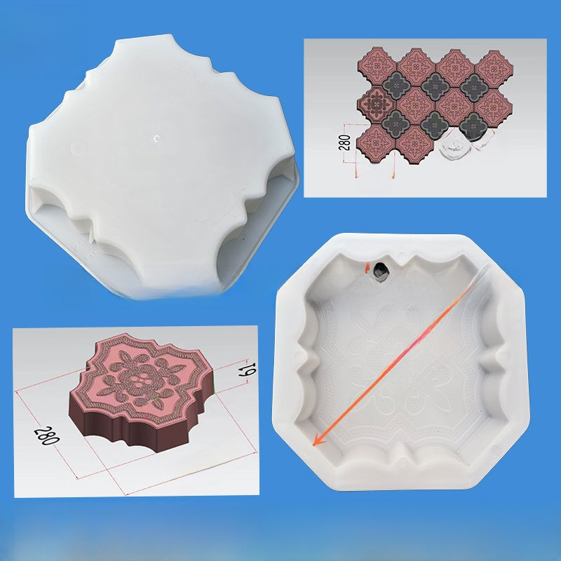 Color brick plastic mold