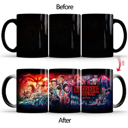 Color-changing ceramic mug