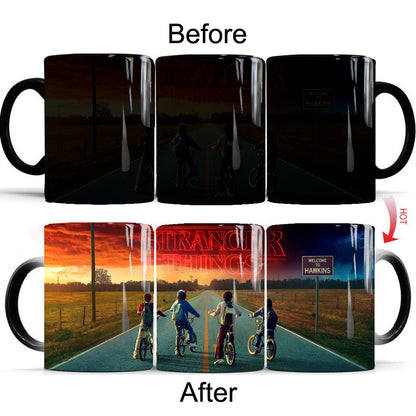 Color-changing ceramic mug
