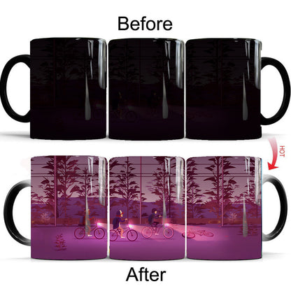 Color-changing ceramic mug