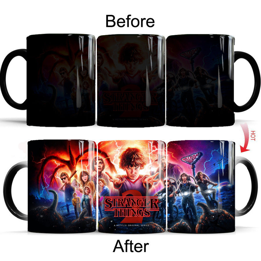 Color-changing ceramic mug