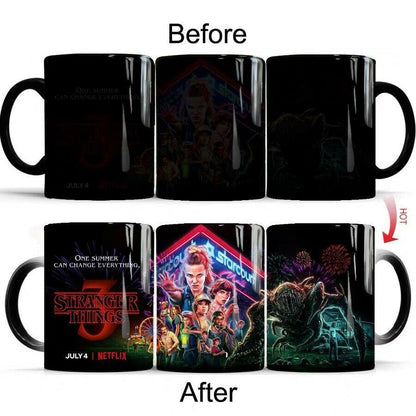 Color-changing ceramic mug