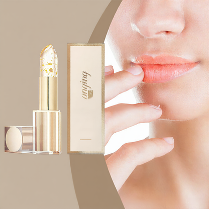 Color-changing nourishing gold foil lipstick