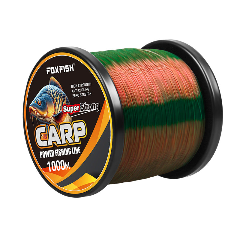 Color-changing nylon fishing line with excellent wear resistance