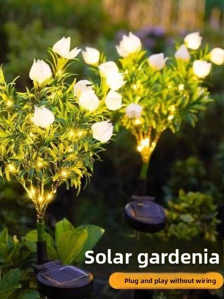 Color-changing optical fiber artificial flower lamp