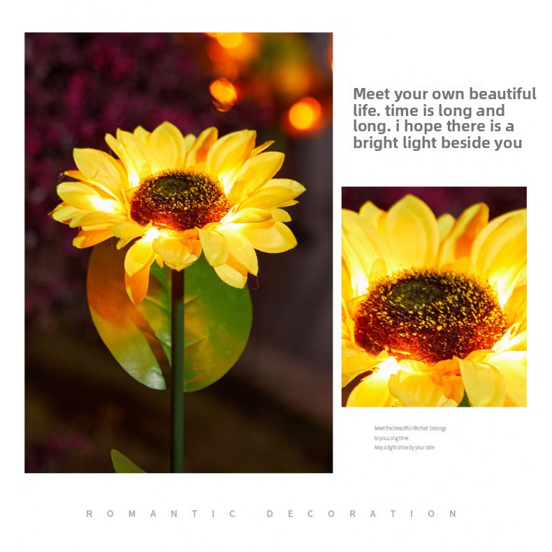 Color-changing optical fiber artificial flower lamp
