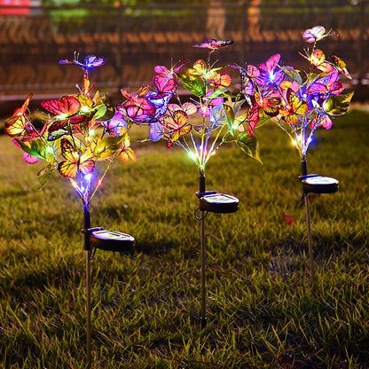 Color-changing optical fiber artificial flower lamp