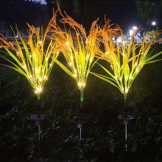 Color-changing optical fiber artificial flower lamp