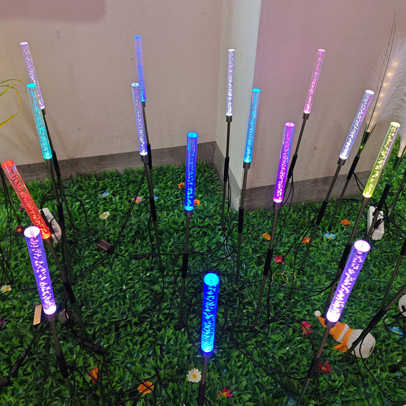 Color-changing optical fiber artificial flower lamp
