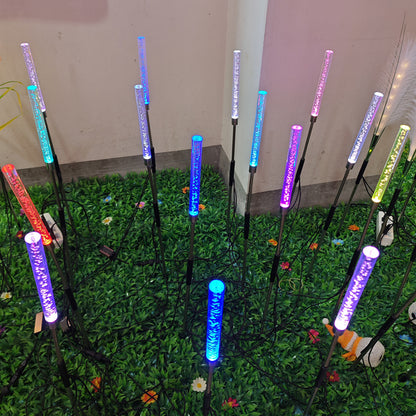 Color-changing optical fiber artificial flower lamp