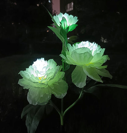 Color-changing optical fiber artificial flower lamp