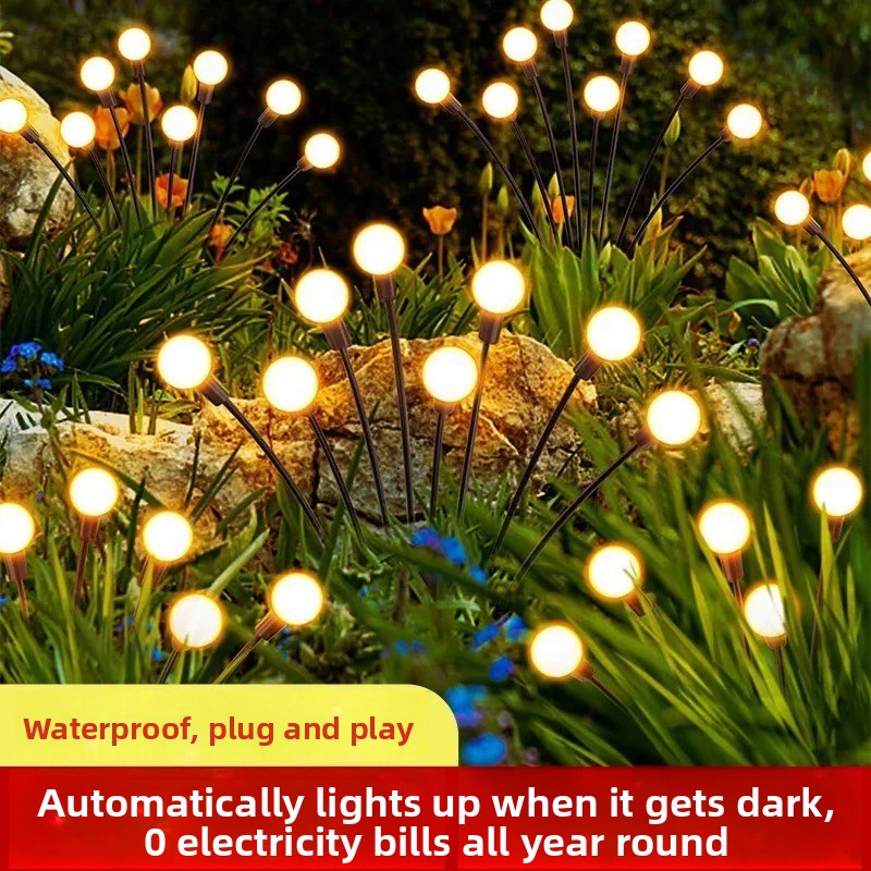 Color-changing optical fiber artificial flower lamp