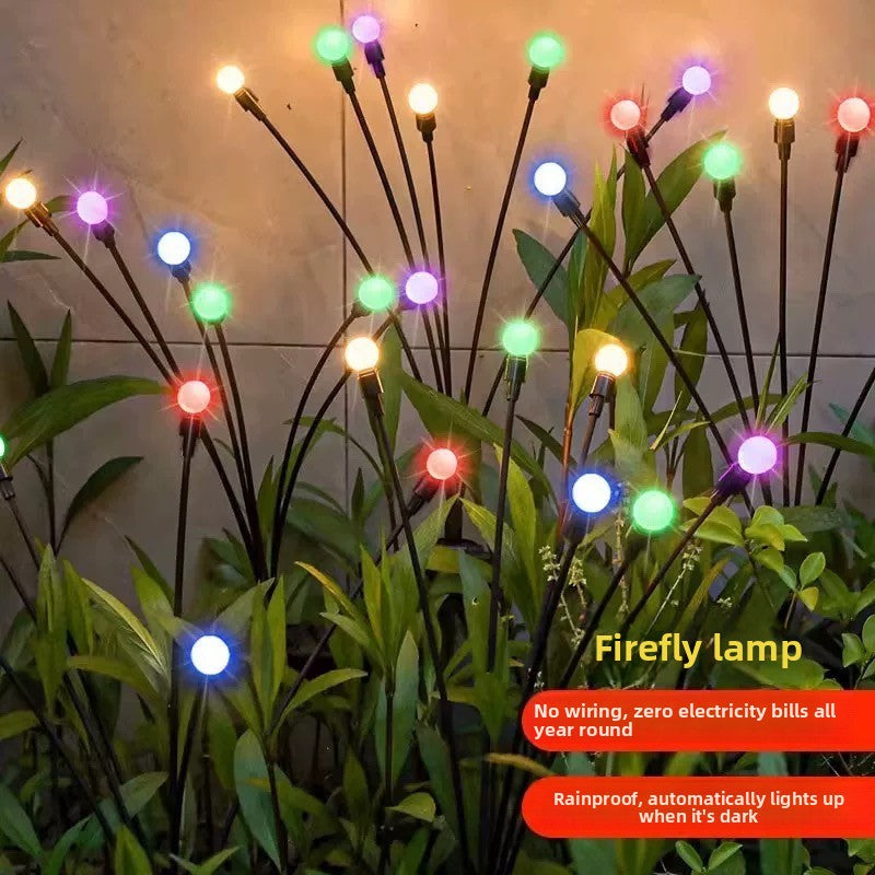 Color-changing optical fiber artificial flower lamp