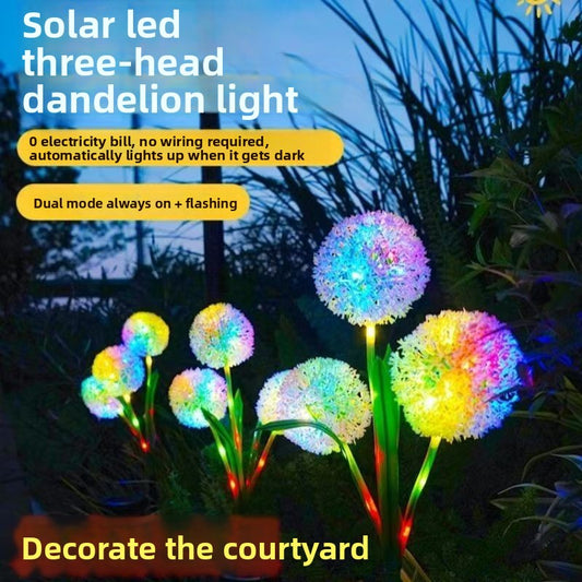 Color-changing optical fiber artificial flower lamp