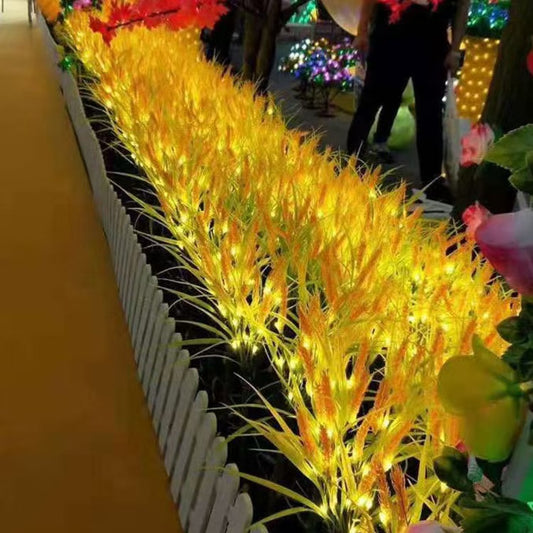 Color-changing optical fiber artificial flower lamp