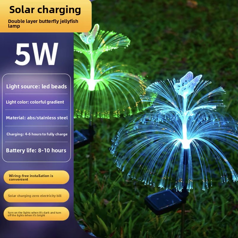 Color-changing optical fiber artificial flower lamp