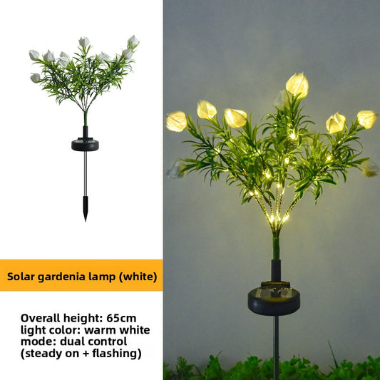 Color-changing optical fiber artificial flower lamp
