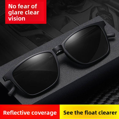 Color-changing polarized sunglasses for both day and night vision