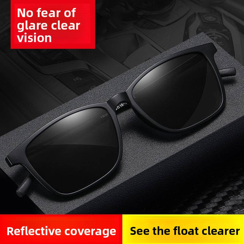 Color-changing polarized sunglasses for both day and night vision