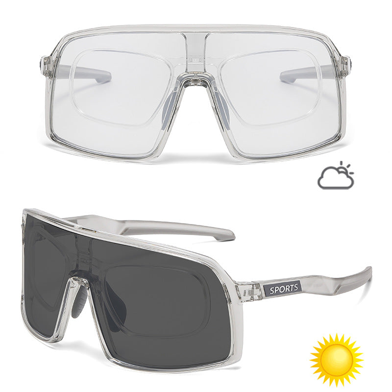 Color-Changing Sports Sunglasses for Cycling Running