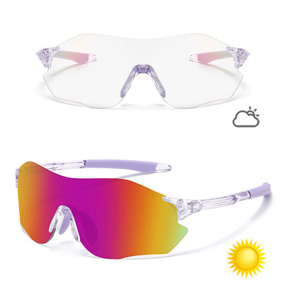 Color-Changing Sports Sunglasses for Cycling Running