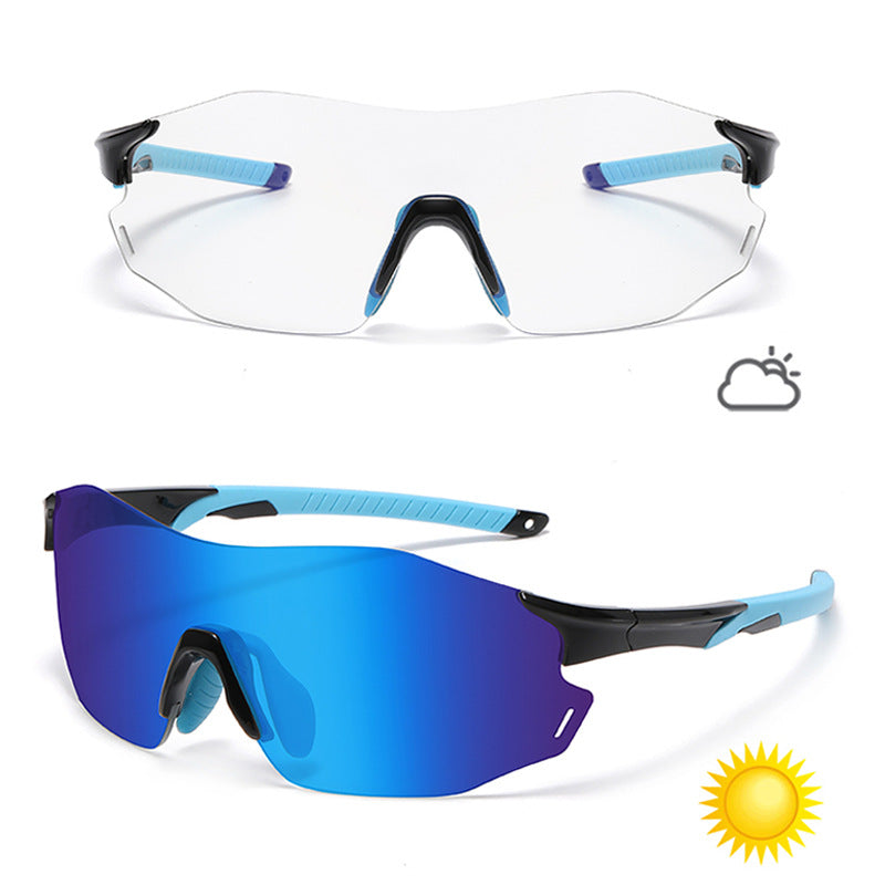 Color-Changing Sports Sunglasses for Cycling Running