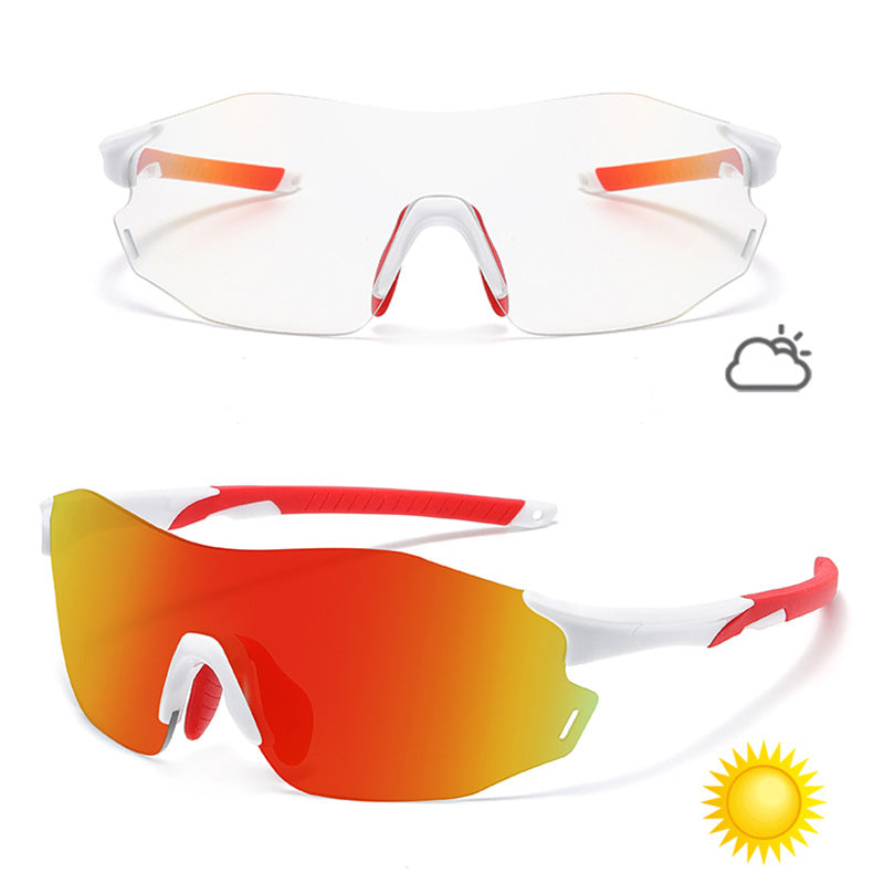 Color-Changing Sports Sunglasses for Cycling Running