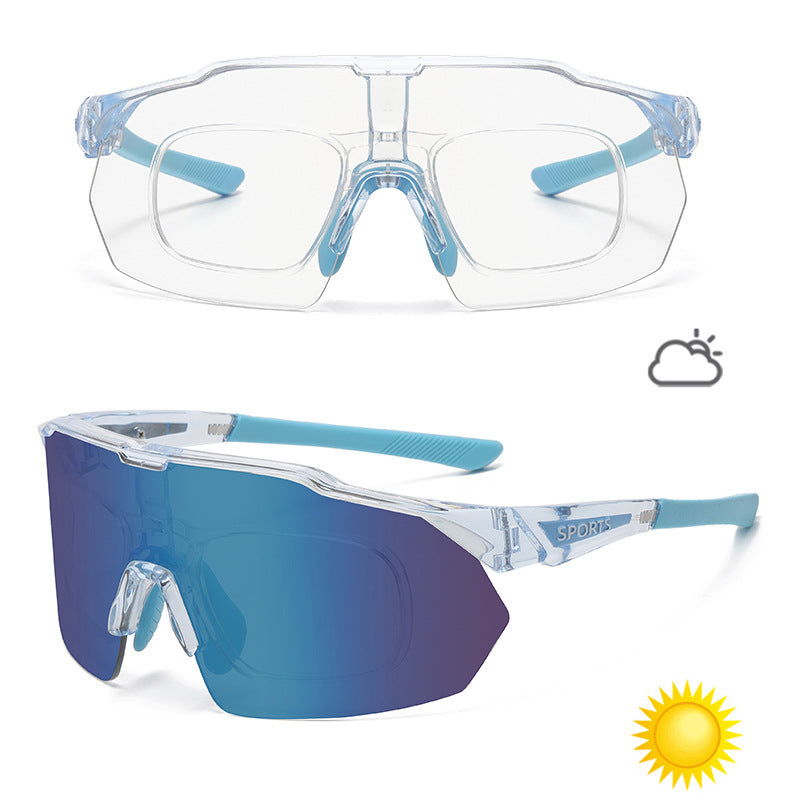 Color-Changing Sports Sunglasses for Cycling Running