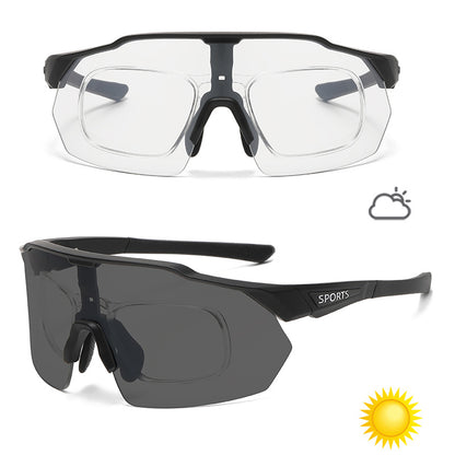 Color-Changing Sports Sunglasses for Cycling Running