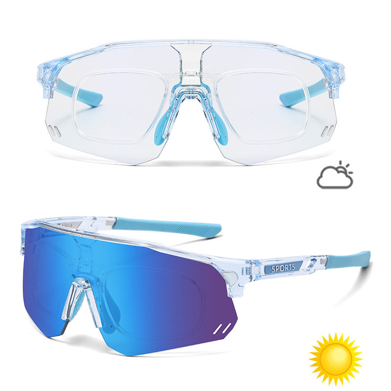Color-Changing Sports Sunglasses for Cycling Running