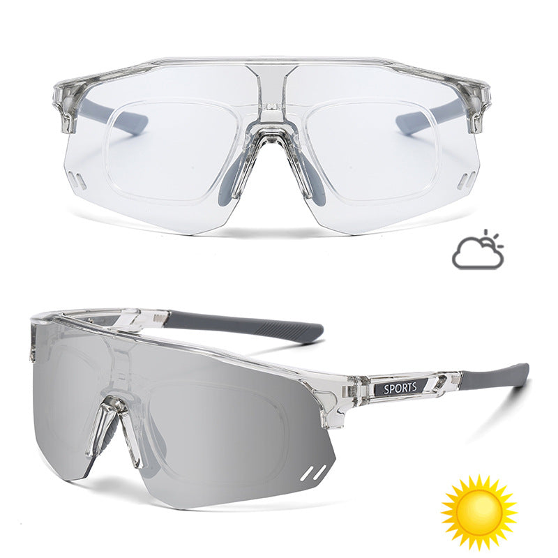 Color-Changing Sports Sunglasses for Cycling Running