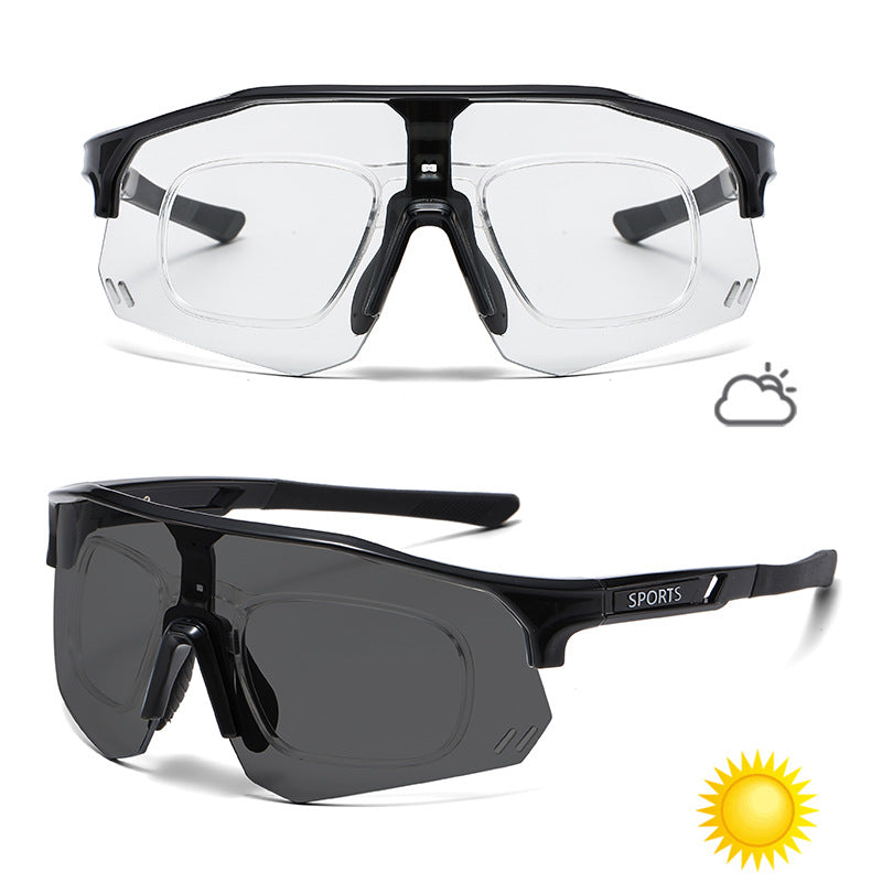 Color-Changing Sports Sunglasses for Cycling Running