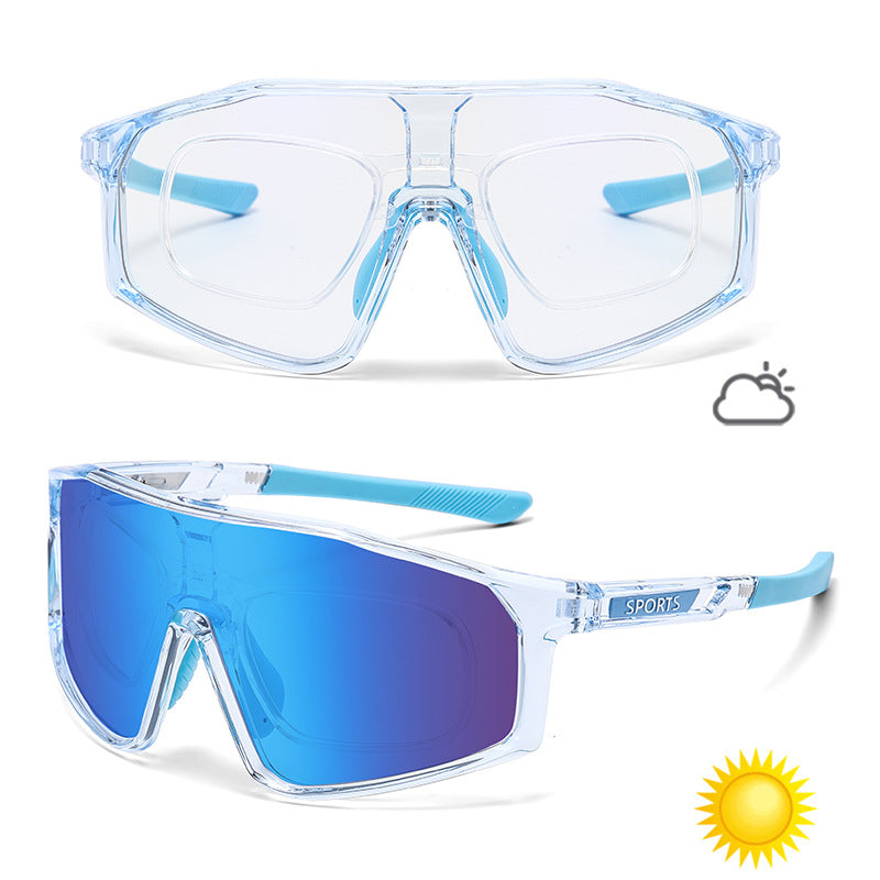 Color-Changing Sports Sunglasses for Cycling Running
