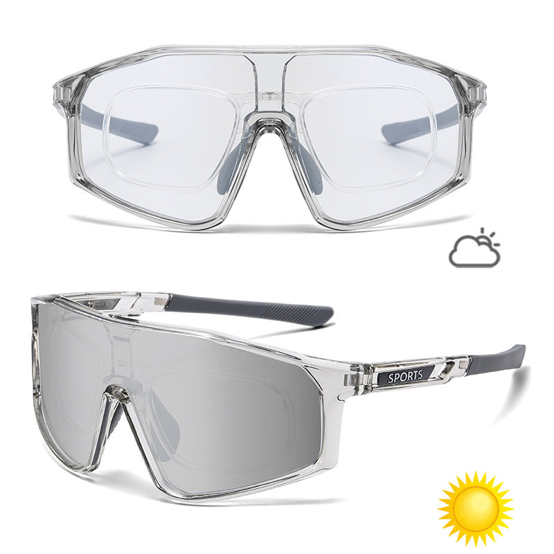 Color-Changing Sports Sunglasses for Cycling Running