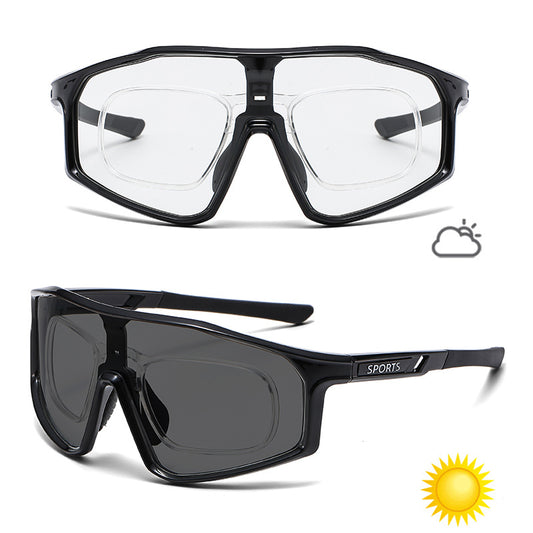 Color-Changing Sports Sunglasses for Cycling Running
