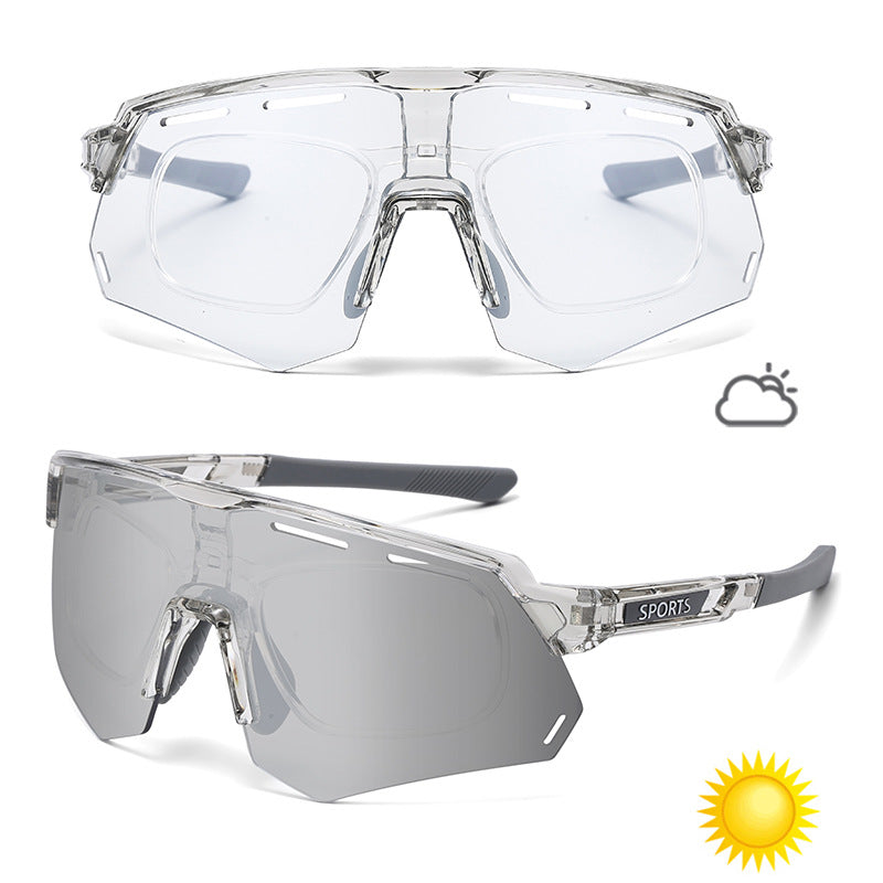 Color-Changing Sports Sunglasses for Cycling Running